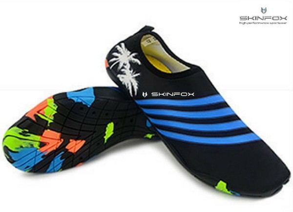 SKINFOX Beachrunner GJ256 niebieski STRIPES rozmiar 35-47 buty kąpielowe buty plażowe buty na deskę SUP